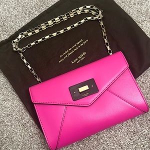 Kate Spade | Envelope Flap Shoulder Bag | Hot Pink
